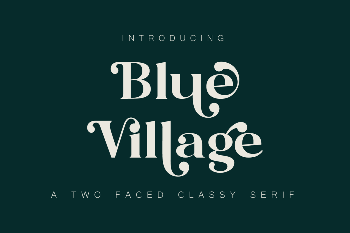 Blue Village Modern Serif Font Preview 1 1