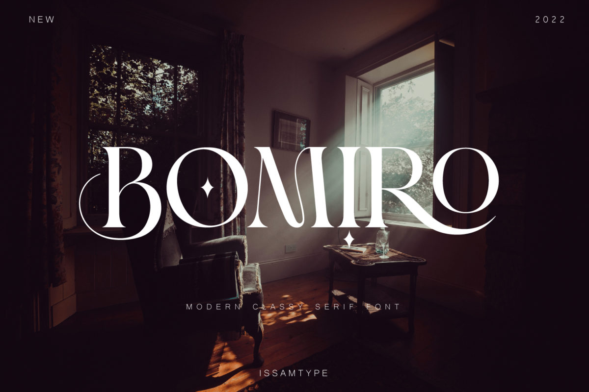 Bomiro Modern classy serif font Preview 01