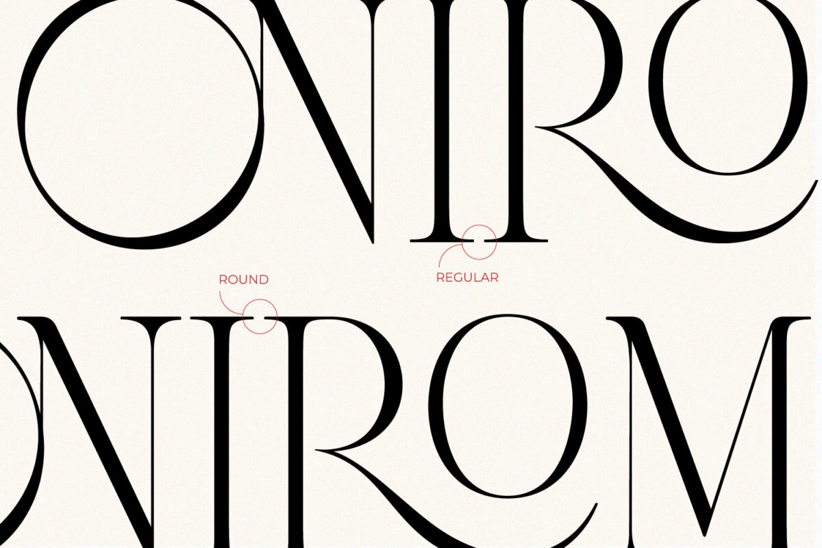 Onirom Modern Ligature Serif Font Preview 11